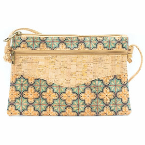 Natural Cork Messenger bag Criss Cross Compact Cork Sling-BAGD-244