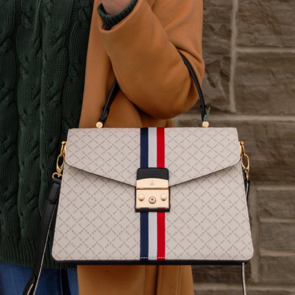 La Tour Eiffel Women's Luxury Fashion PVC Handbag, Synthetic Leather,
