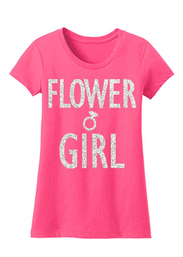 Flower Girl Glitter Shirt