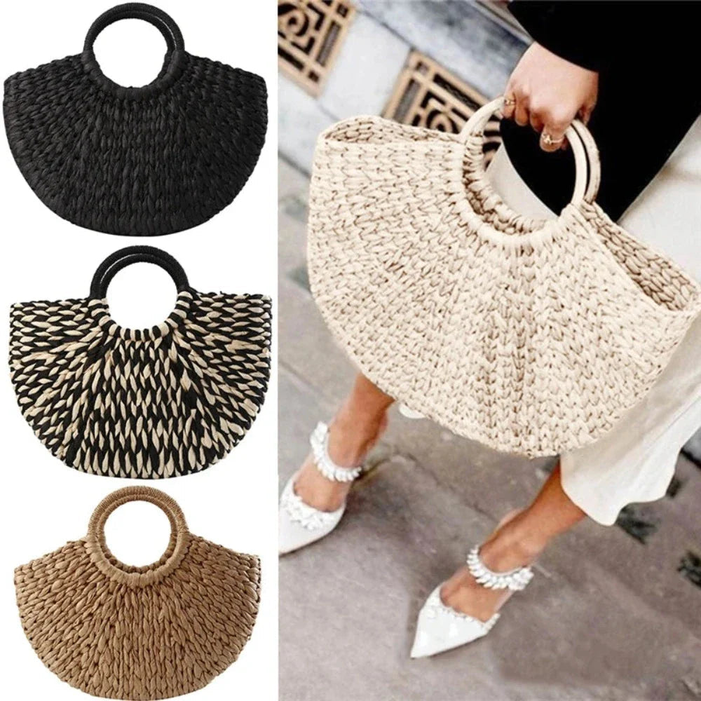 Women Summer Wicker Tote