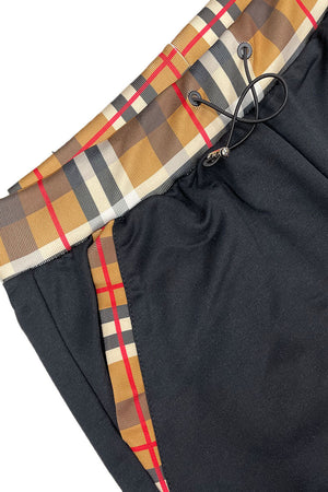 Checkered Detail Tshirt Short Set