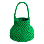 PETITE NAGA Macrame Vessel Basket Bag, in Green