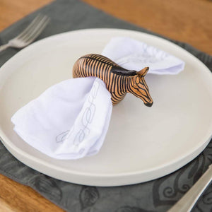 Set of wooden Animals Napkin Rings