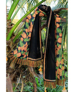 Women's Tropical Pineapple Print Khadi Dupatta or Stole