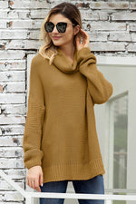 Fashion Khaki Cozy Turtleneck Sweater