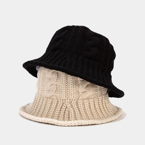 Fur Pompom Wool Winter Hat for Women Girls