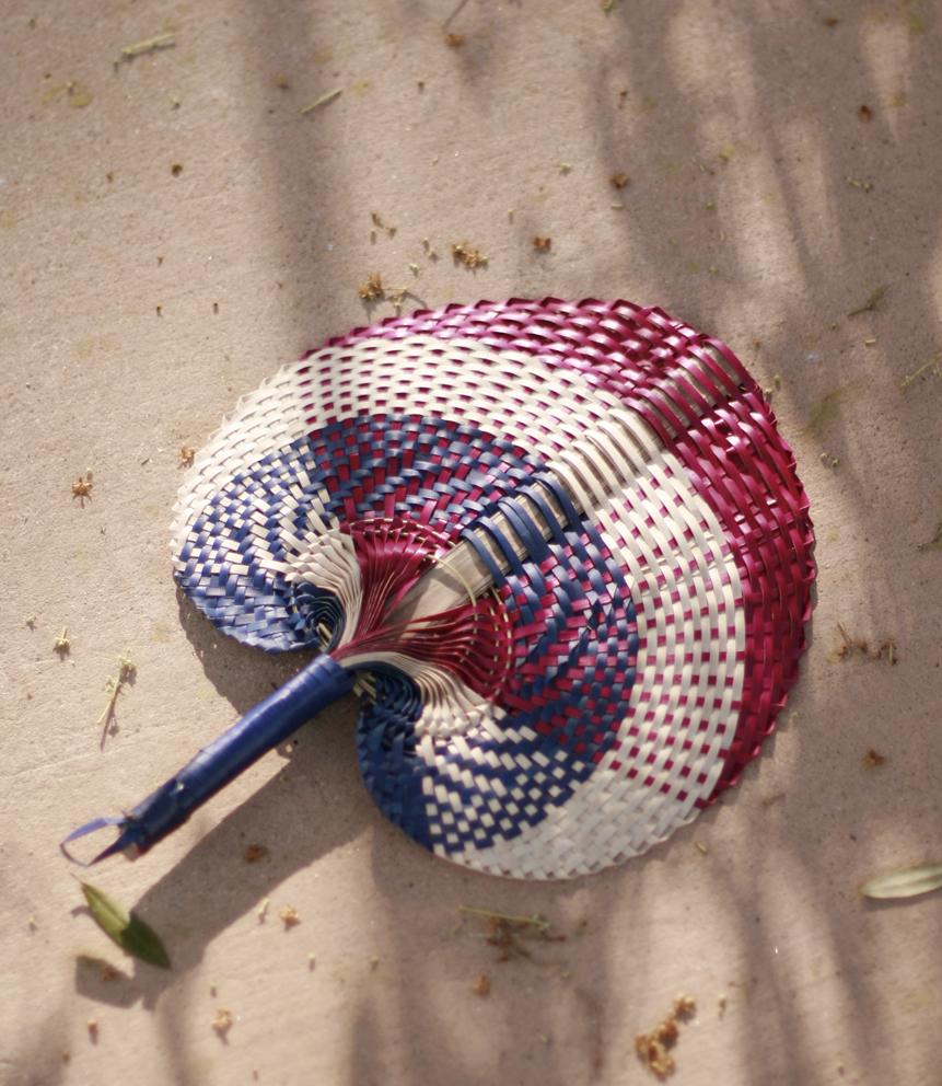 Beautiful Balinese Woven Hand Fan
