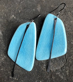 Handmade Hypoallergenic Lightweight Ceramic Statement Earrings - Long,