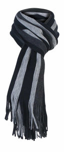 Mens Warm Knitted Striped Patterned Winter Scarf