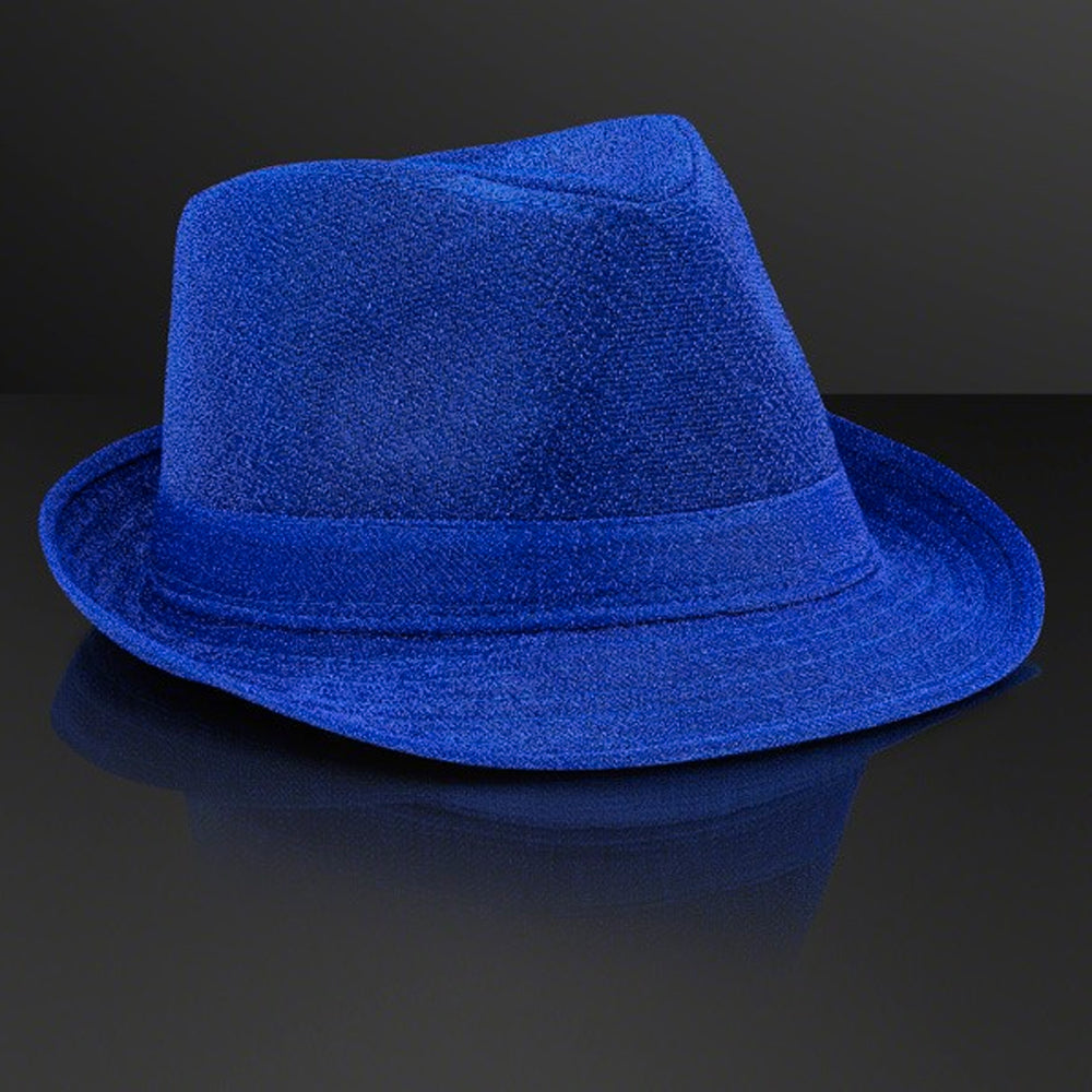 Soft Blue Fabric Fedora Non Light Up