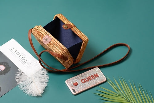 Square Round Mulit Style Straw Bag Handbags Women