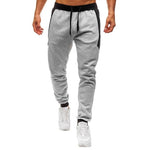 Men's casual twill cotton men's trousers Cotton tights Gray trousers,