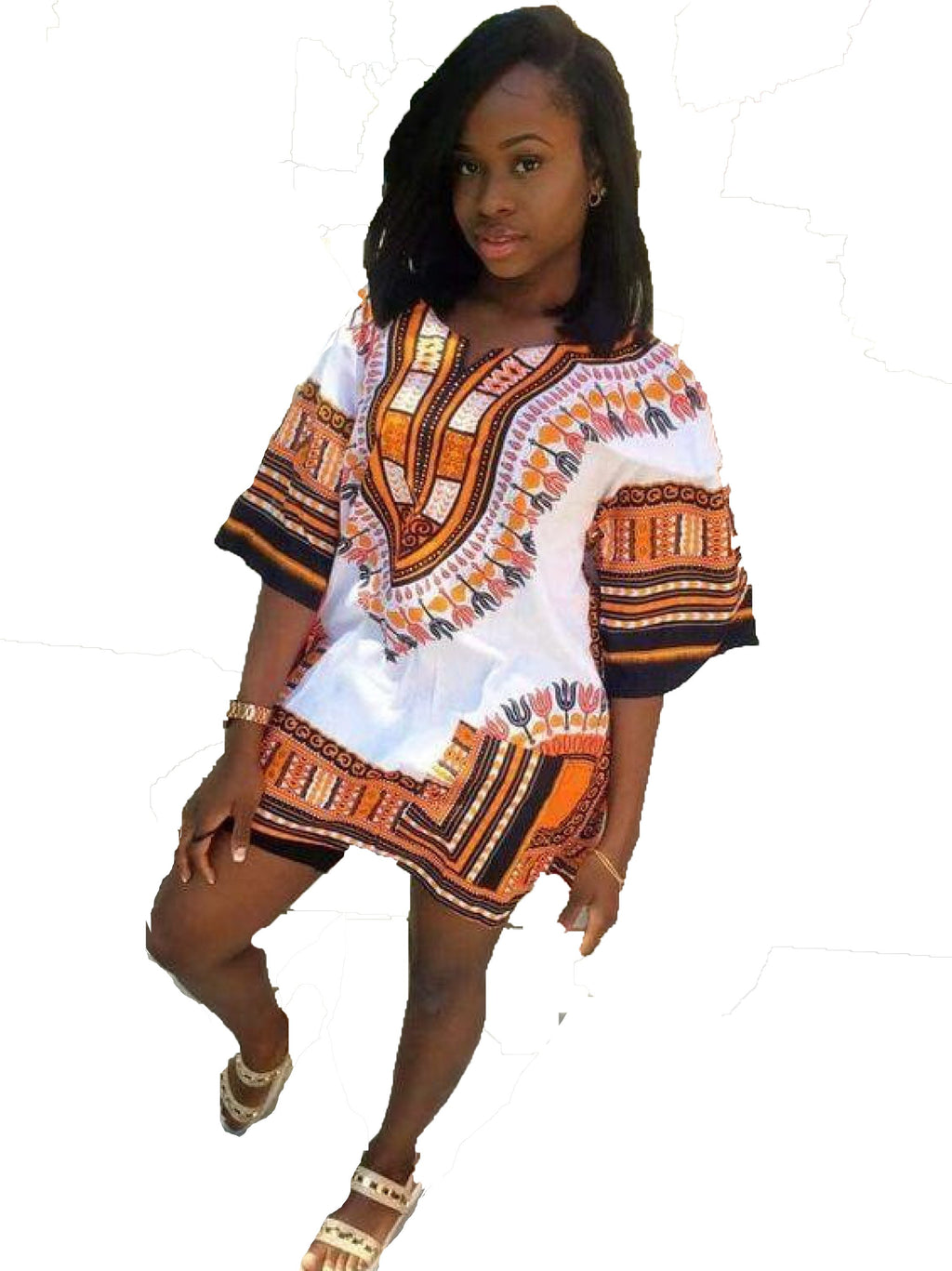 Beautiful Dashiki White dress shirt