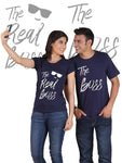The Real Boss Couple T-Shirts - Royal Crown