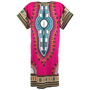 Elegant Dashiki Print Kaftan Long Dress