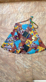 Gorgeous Handmade Vintage kitenge wrap mini skirt