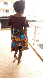 Gorgeous Handmade Vintage kitenge wrap mini skirt