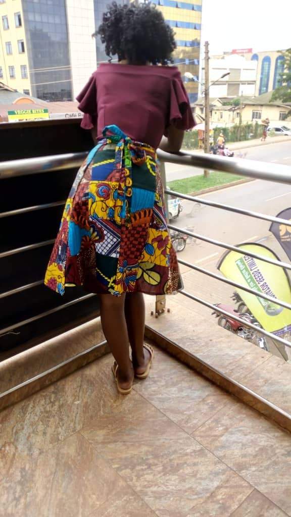 Gorgeous Handmade Vintage kitenge wrap mini skirt