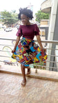 Gorgeous Handmade Vintage kitenge wrap mini skirt