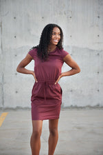 Beautiful Lightweight Dress in Burgundy